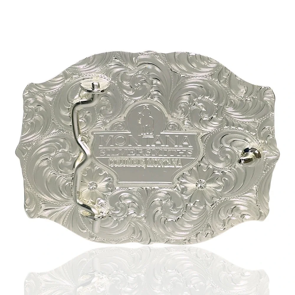 Montana Silversmiths Silver Cracked Earth Eagle Buckle Retail $140 NEW NIB